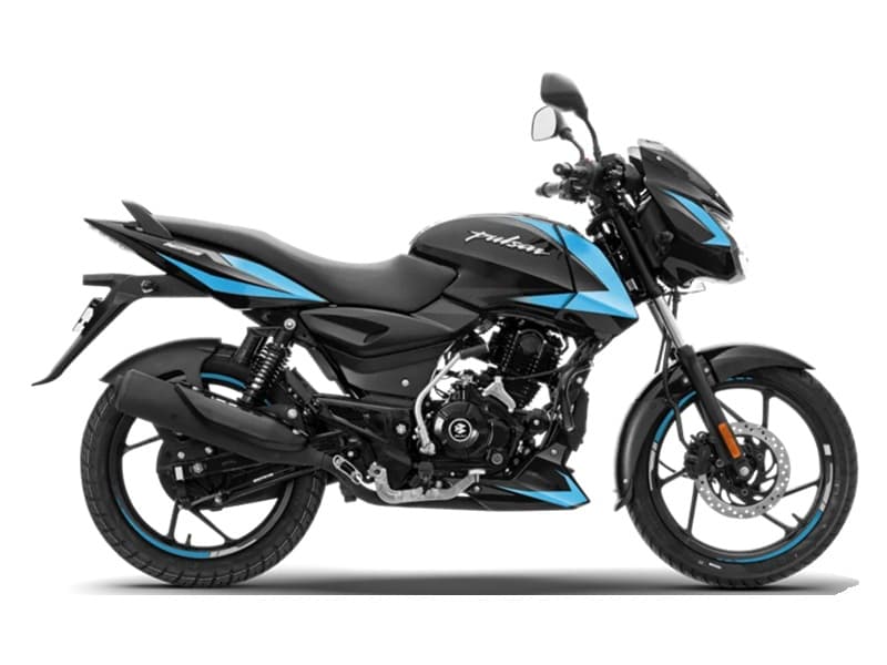 Pulsar 125 Carbon Fiber Single Seat LED Racing Black Cyan Blue