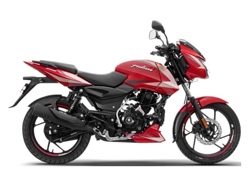 Pulsar 125 Carbon Fibre Split Seat LED Racing Red Tan Beige