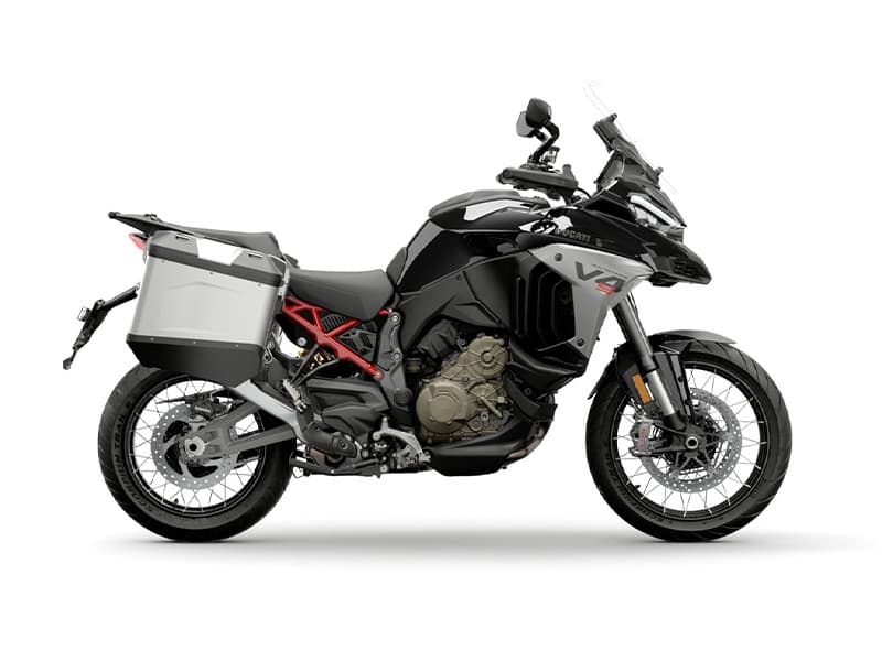 Multistrada V4 Rally Brushed Aluminium & Matt Black
