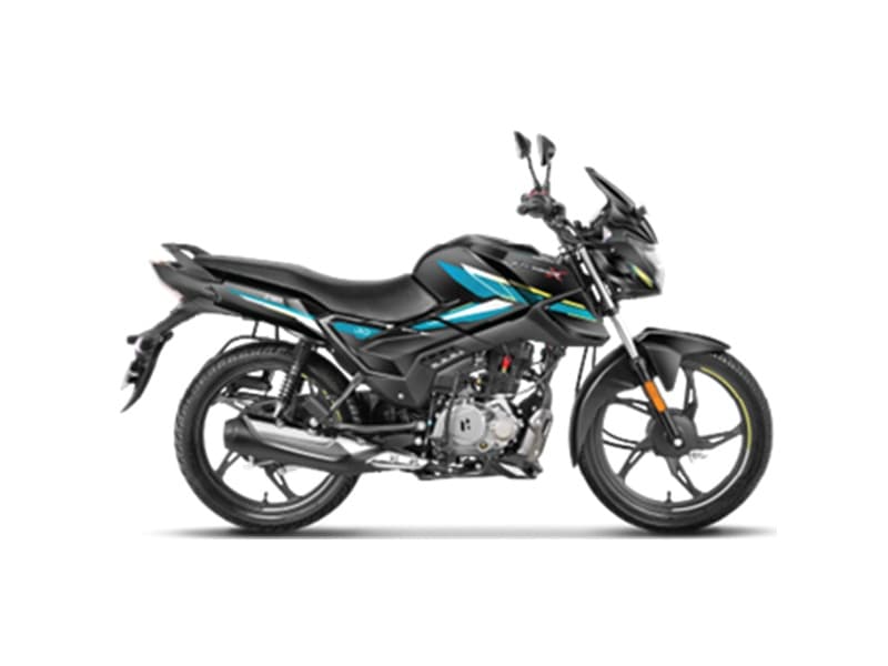 Glamour X 125 Drum Brake Black Teal Blue