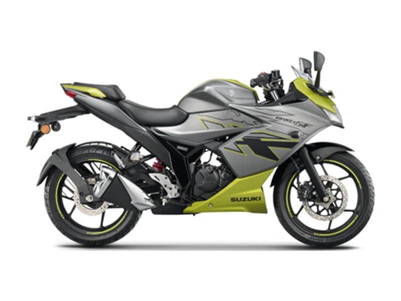 Gixxer SF OBD-2B Metallic Oort Gray / Metallic Lush Green