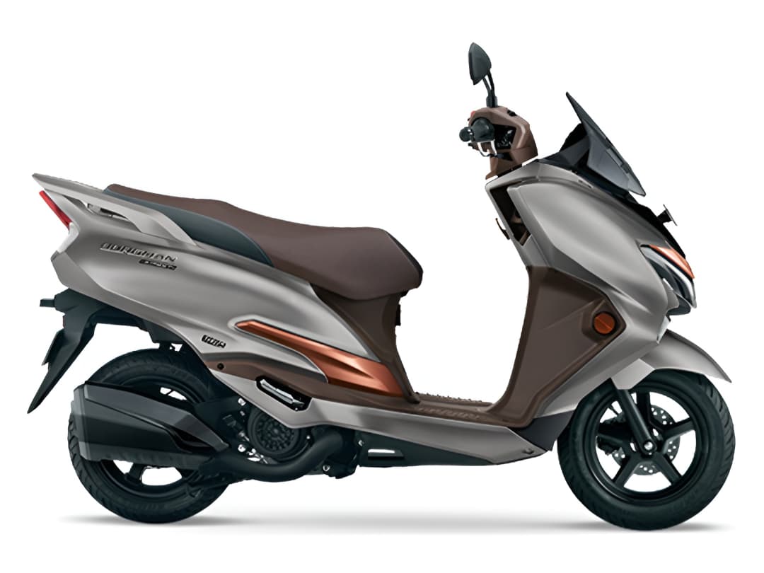 Burgman Street Ride Connect TFT Edition Metallic Mat Platinum Silver No 2 / Metallic Mat Luxe Copper