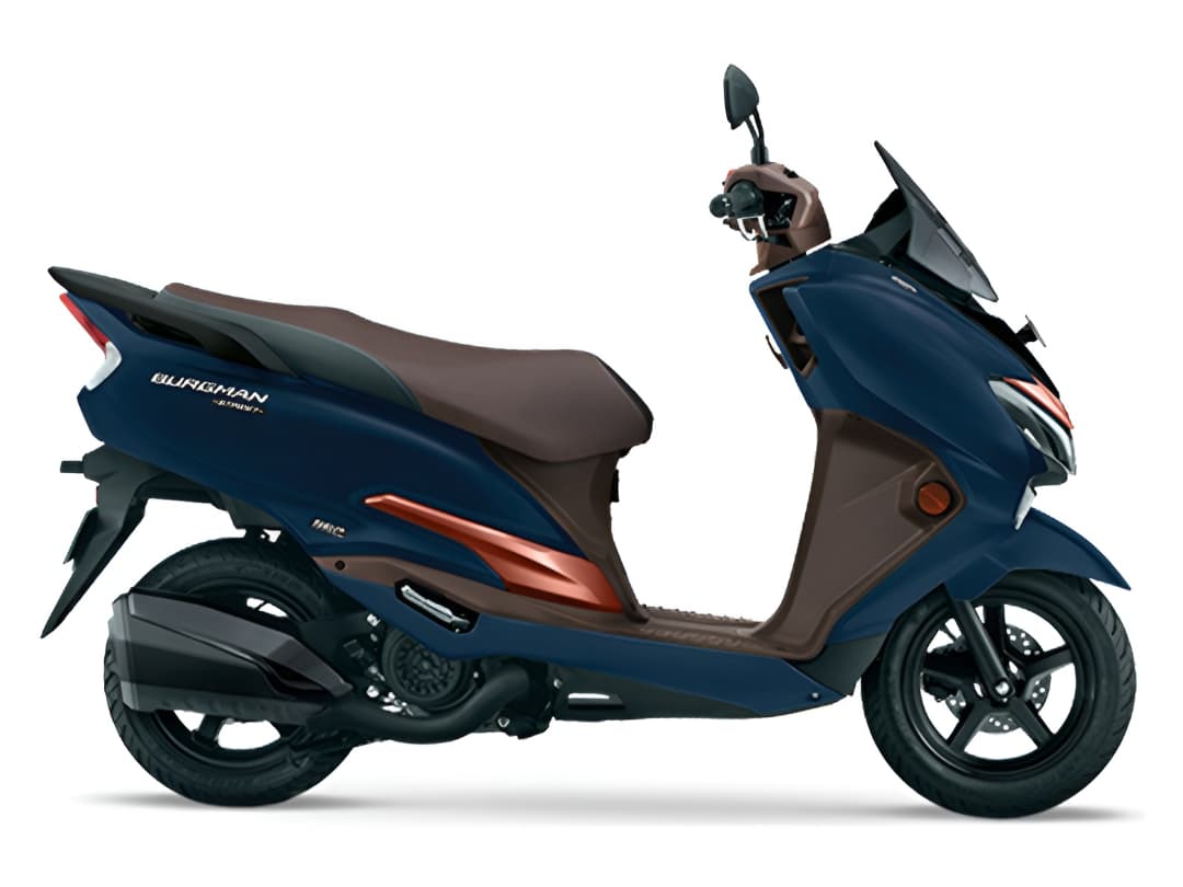 Burgman Street Ride Connect TFT Edition Metallic Mat Stellar Blue / Metallic Mat Luxe Copper