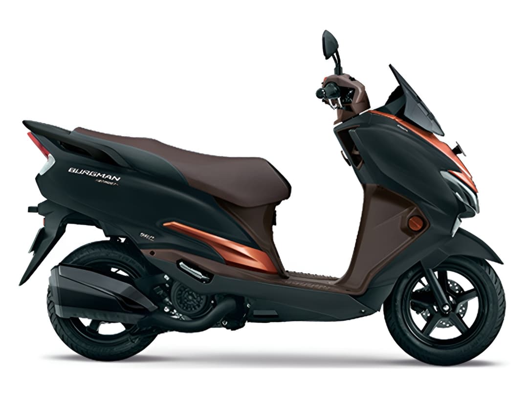 Burgman Street Ride Connect TFT Edition Metallic Matte Black No 2 / Metallic Mat Luxe Copper