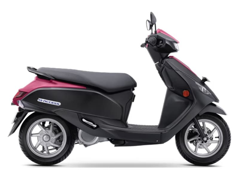 E Access STD Metallic Mat Black No 2 and Metallic Mat Bordeaux Red